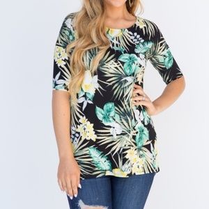 NWT Agnes & Dora Hi Lo Tee SIZE XL Hawaiian Tropic